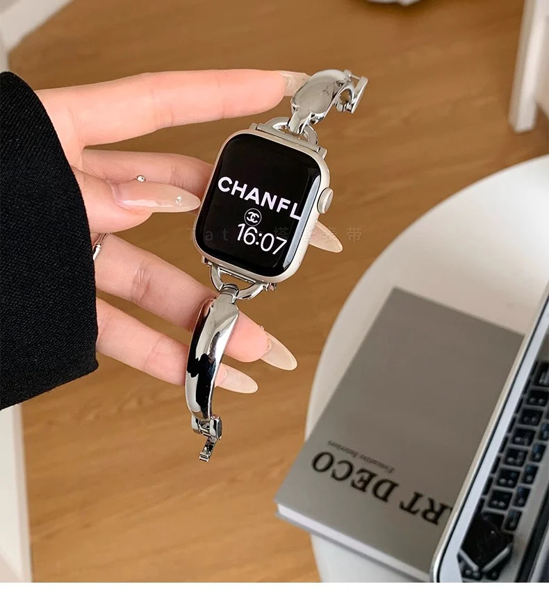 Simple Metal Bracelet For Apple Watch