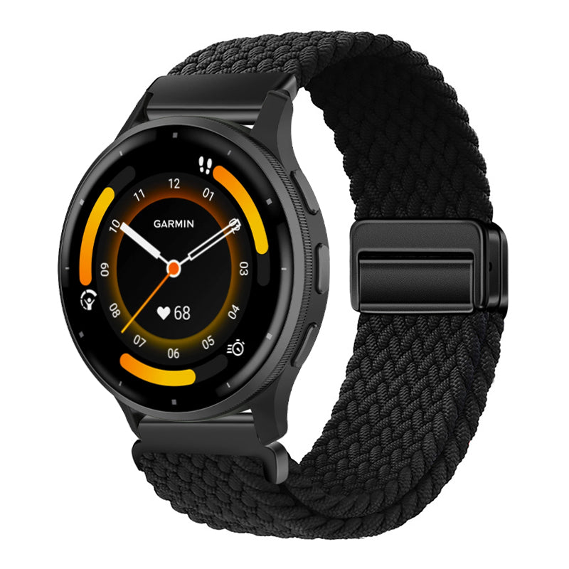 Magnetic Buckle Nylon Strap For Garmin Forerunner245/255s/255//265M/Venu/Venu2