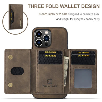 2 in 1 Detachable Wallet Back Cover for iPhone