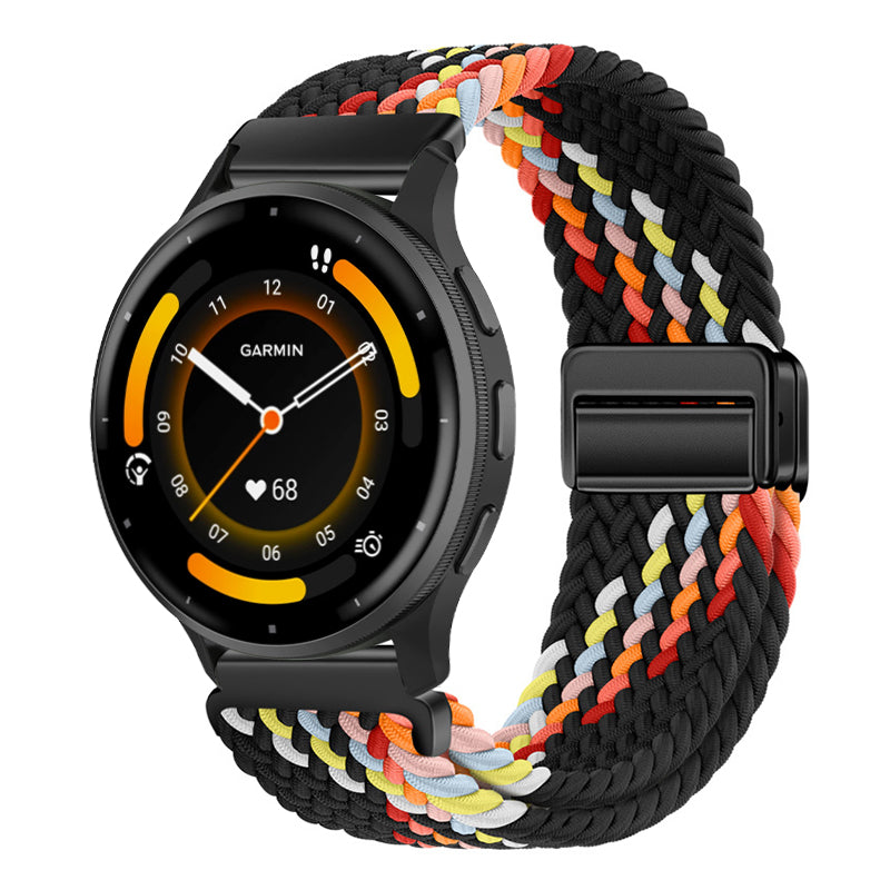 Magnetic Buckle Nylon Strap For Garmin Forerunner245/255s/255//265M/Venu/Venu2