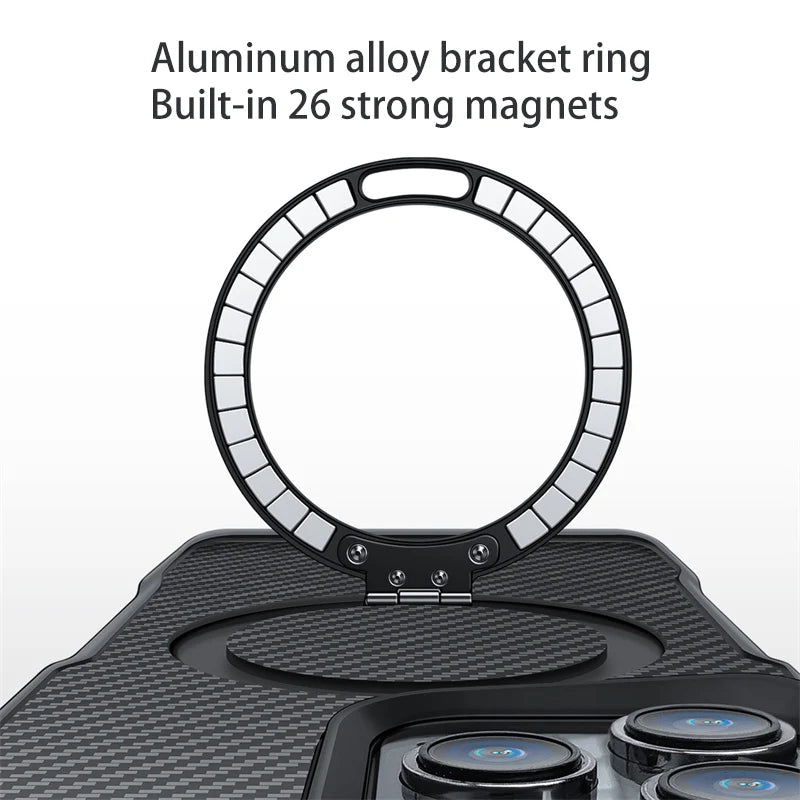 Armor magnetic mobile phone case