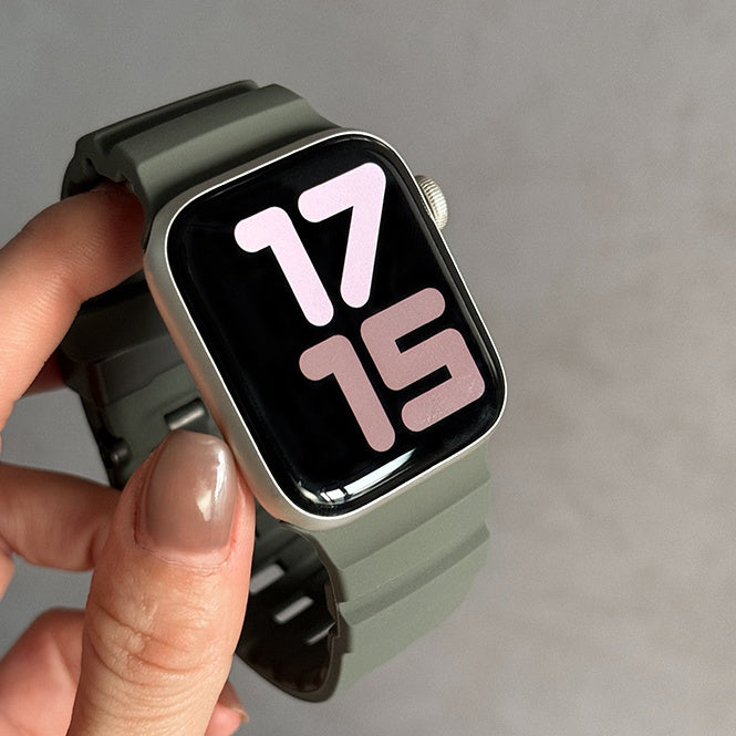 High Density Waterproof Silicone strap for Apple Watch