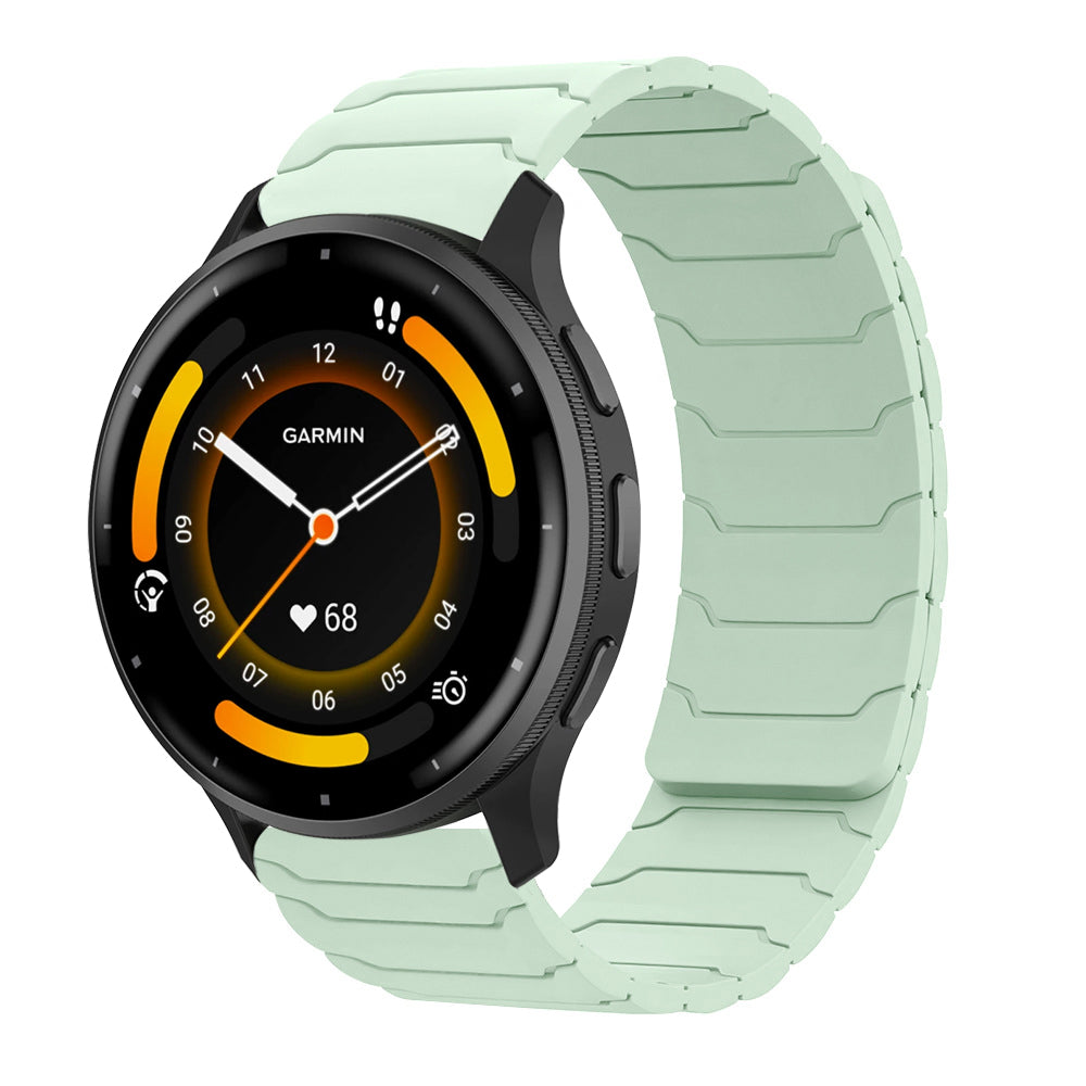 Armor Silicone Magnetic Watch Strap for Garmin Forerunner245/255s/Venu/Venu2