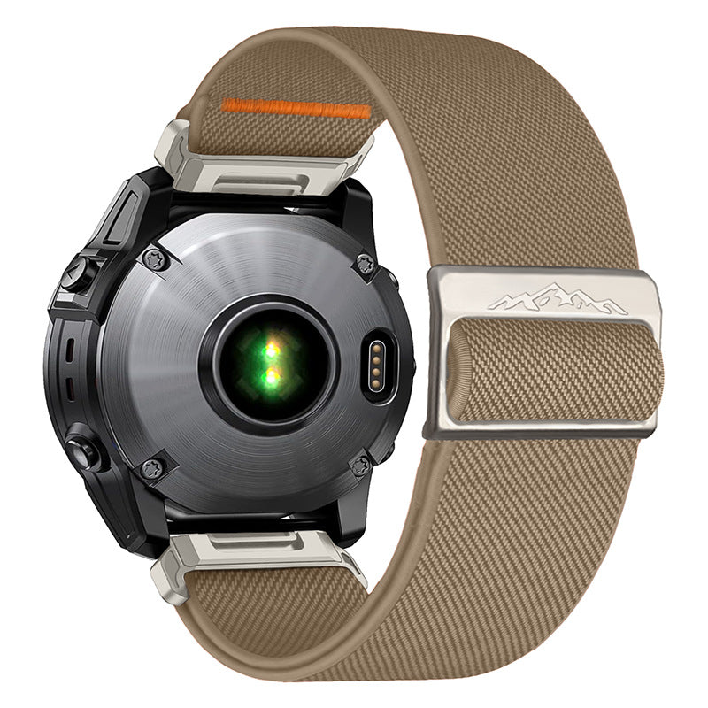 Elastic Nylon Loop Watch Band Strap For Garmin Fenix 8 7X 6 6X Pro 5 5X