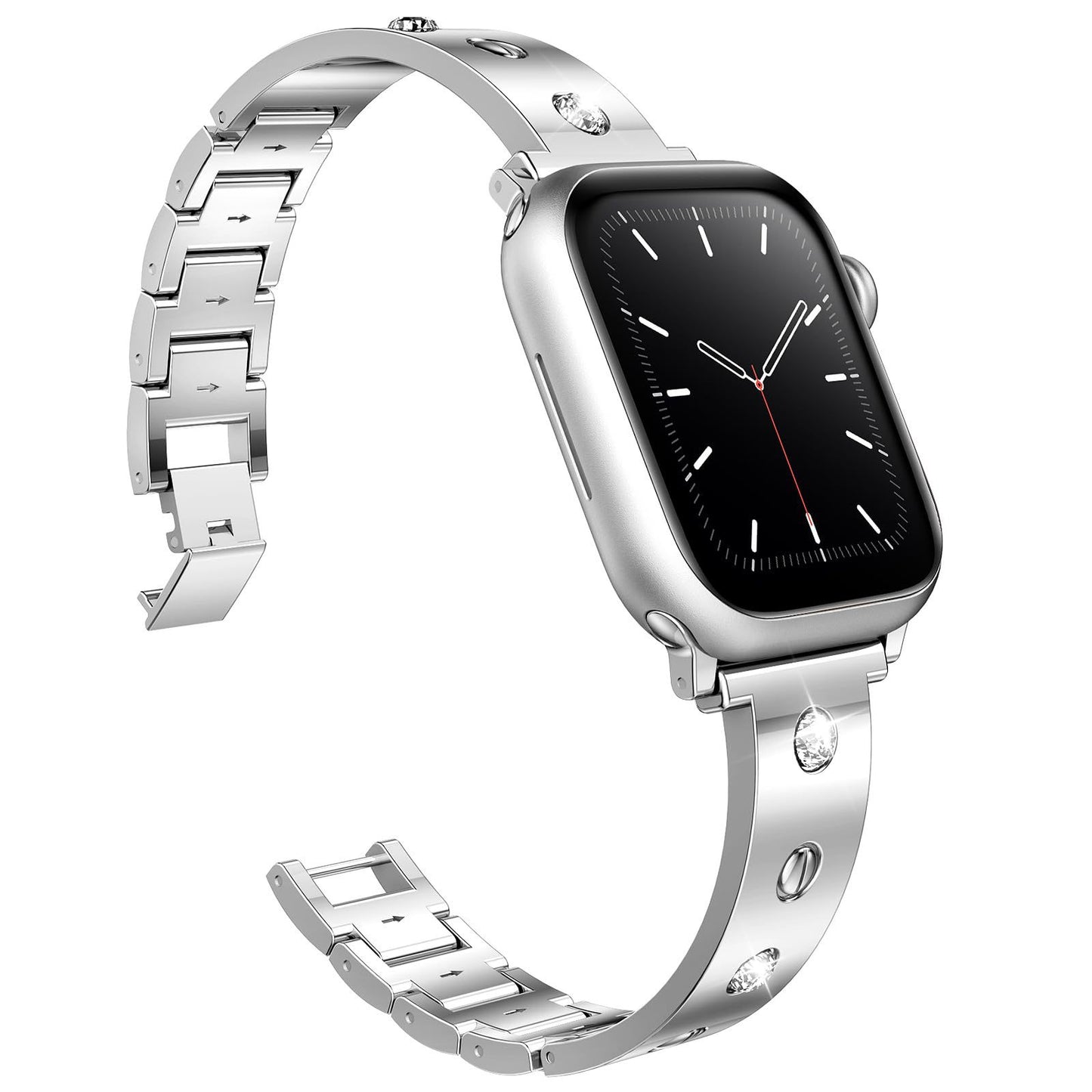 Diamond Metal Buckle Bracelet Watch Strap