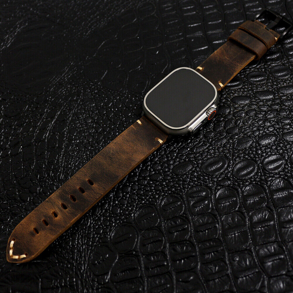 Handmade Vintage Leather Apple Watch Band