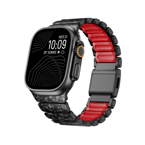 Carbon + FKM Band For Apple Watch