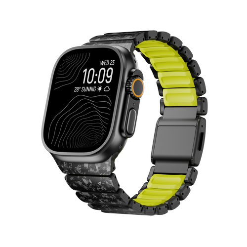 Carbon + FKM Band For Apple Watch