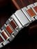 Natural Red Sandalwood & Metal Watch Band For Garmin