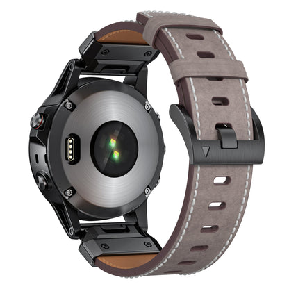 Genuine Leather Strap - For Garmin Fenix 8 7x 6x 5x Pro