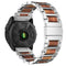 Natural Red Sandalwood & Metal Watch Band For Garmin