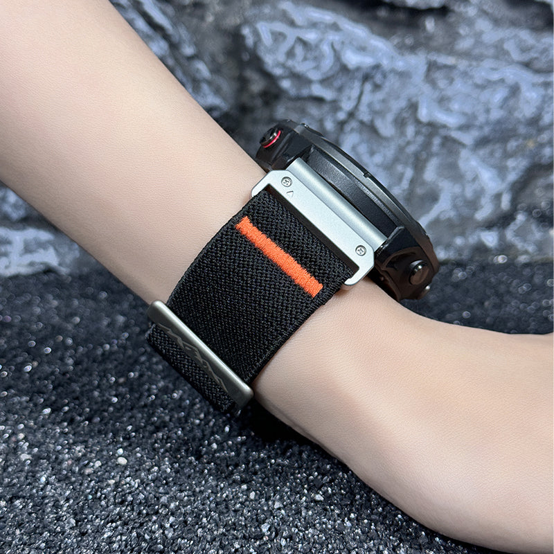 Elastic Nylon Loop Watch Band Strap For Garmin Fenix 8 7X 6 6X Pro 5 5X