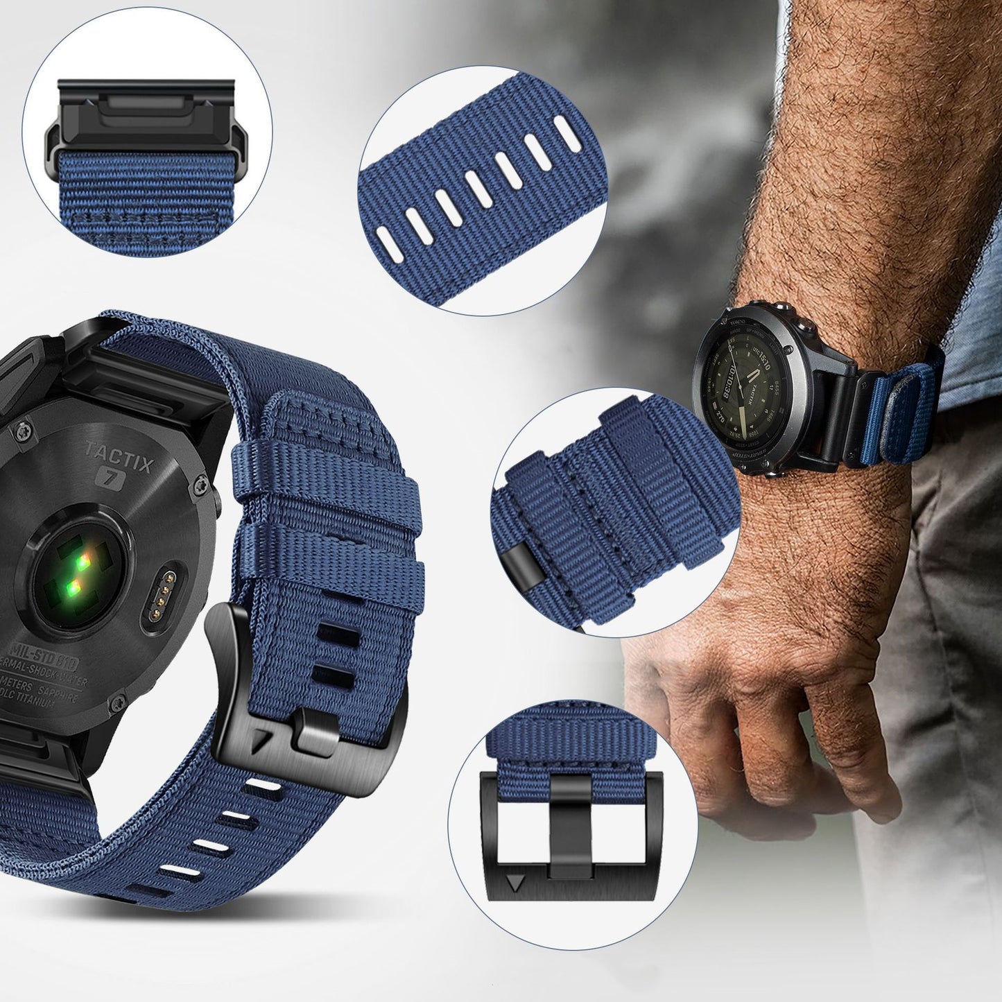 NYLON STRAPFOR GARMIN WATCH