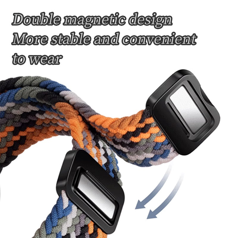Magnetic Buckle Nylon Strap For Garmin Forerunner245/255s/255//265M/Venu/Venu2