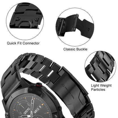 Luxe Titanium Band For Garmin