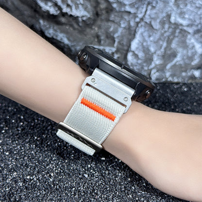 Elastic Nylon Loop Watch Band Strap For Garmin Fenix 8 7X 6 6X Pro 5 5X