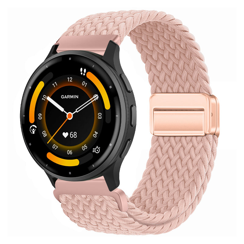 Magnetic Buckle Nylon Strap For Garmin Forerunner245/255s/255//265M/Venu/Venu2