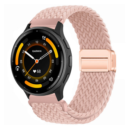 Magnetic Buckle Nylon Strap For Garmin Forerunner245/255s/255//265M/Venu/Venu2