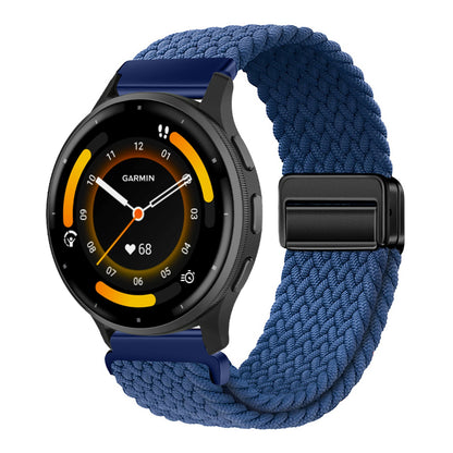 Magnetic Buckle Nylon Strap For Garmin Forerunner245/255s/255//265M/Venu/Venu2