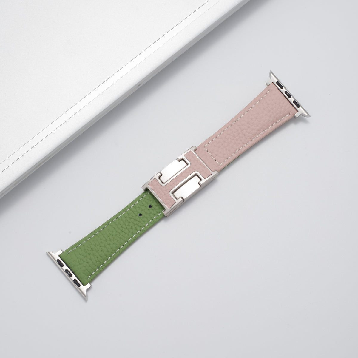 Luxurious Leather Magnetic Buckle Strap for Apple Watch