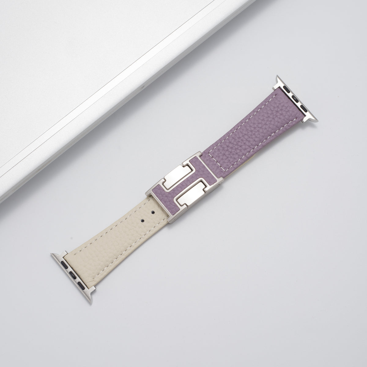 Luxurious Leather Magnetic Buckle Strap for Apple Watch