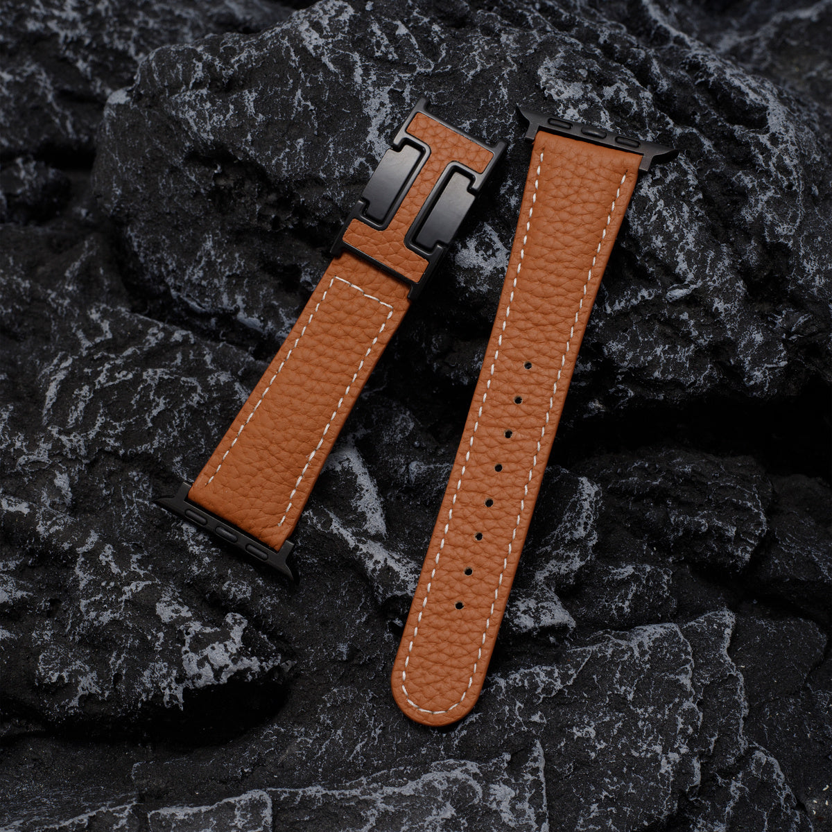 Luxurious Leather Magnetic Buckle Strap for Apple Watch
