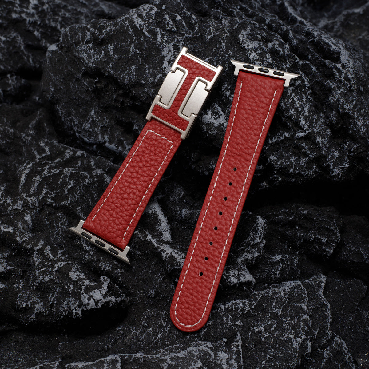 Luxurious Leather Magnetic Buckle Strap for Apple Watch