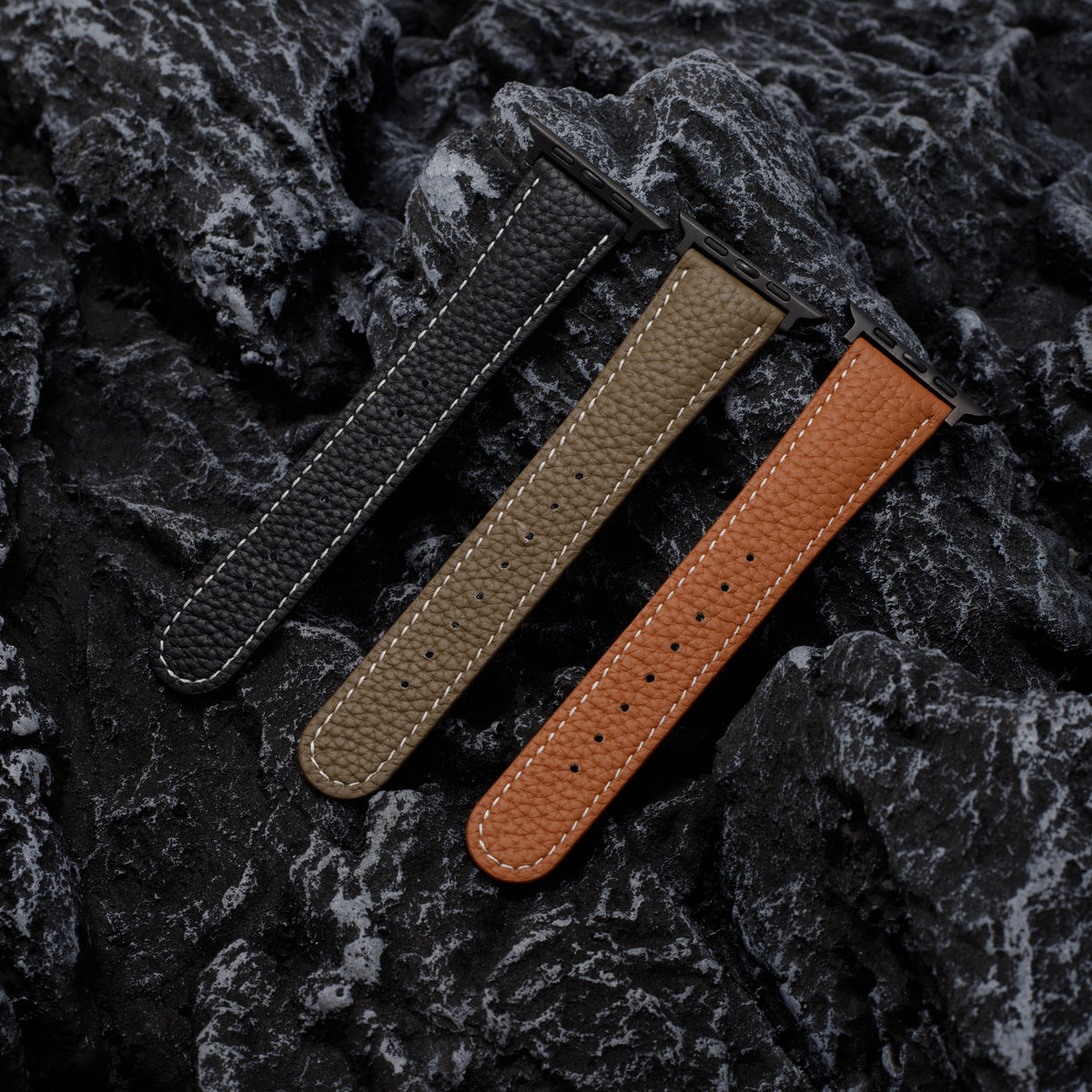 Luxurious Leather Magnetic Buckle Strap for Apple Watch