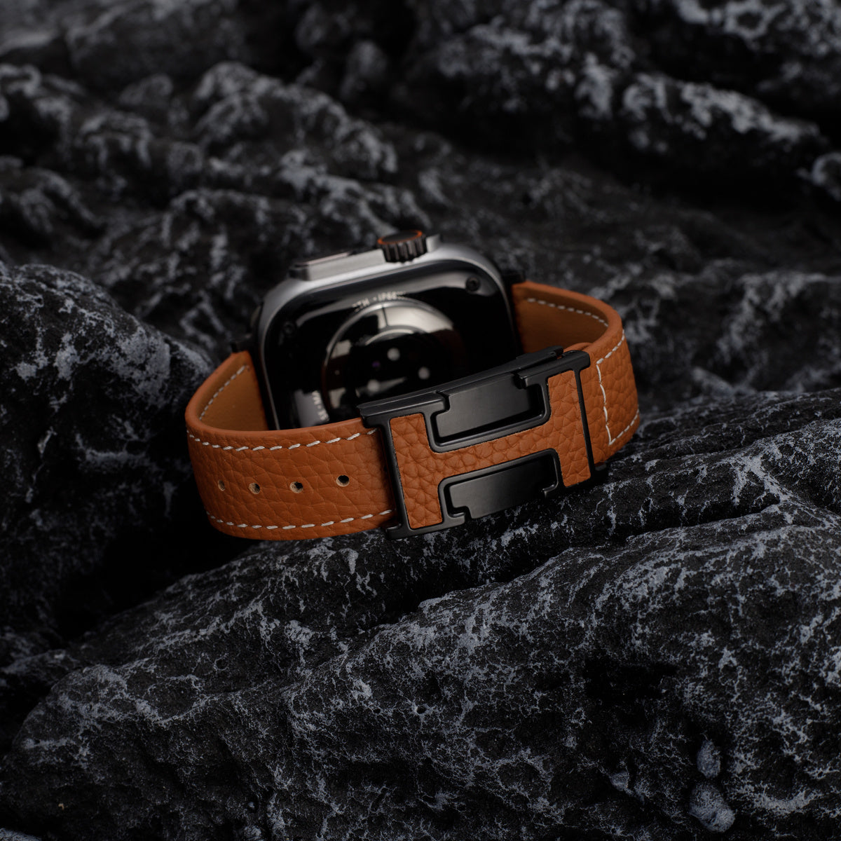 Luxurious Leather Magnetic Buckle Strap for Apple Watch