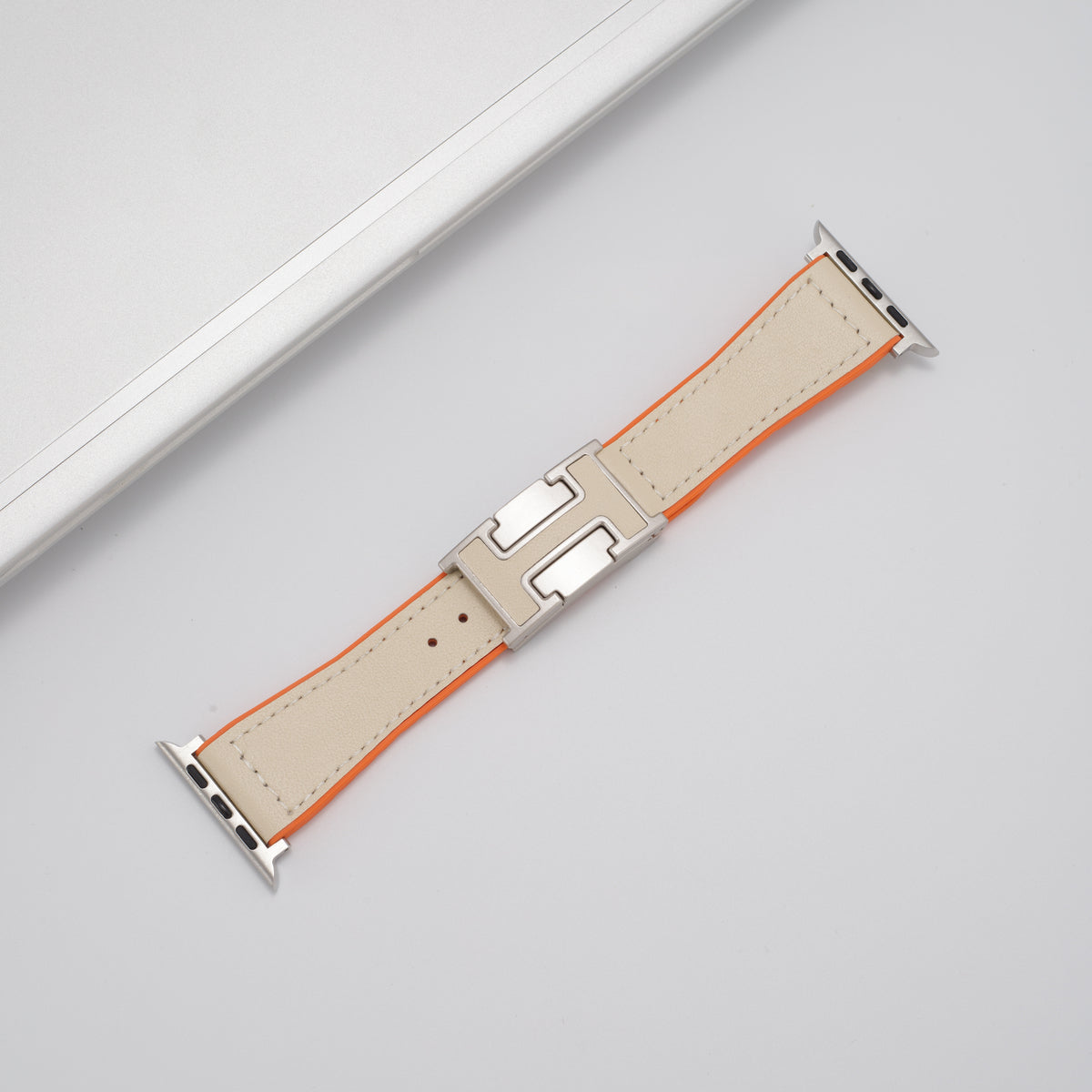 Luxurious Leather Magnetic Buckle Strap for Apple Watch
