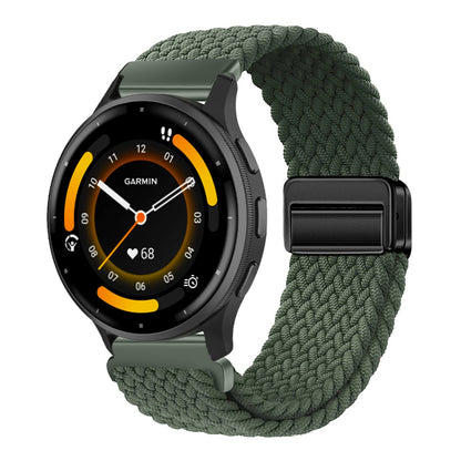 Magnetic Buckle Nylon Strap For Garmin Forerunner245/255s/255//265M/Venu/Venu2