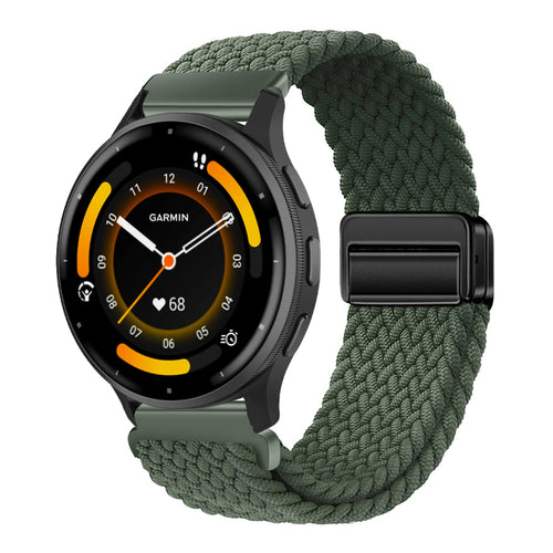 Magnetic Buckle Nylon Strap For Garmin Venu 3/Venu 2/Forerunner245/255s/255//265