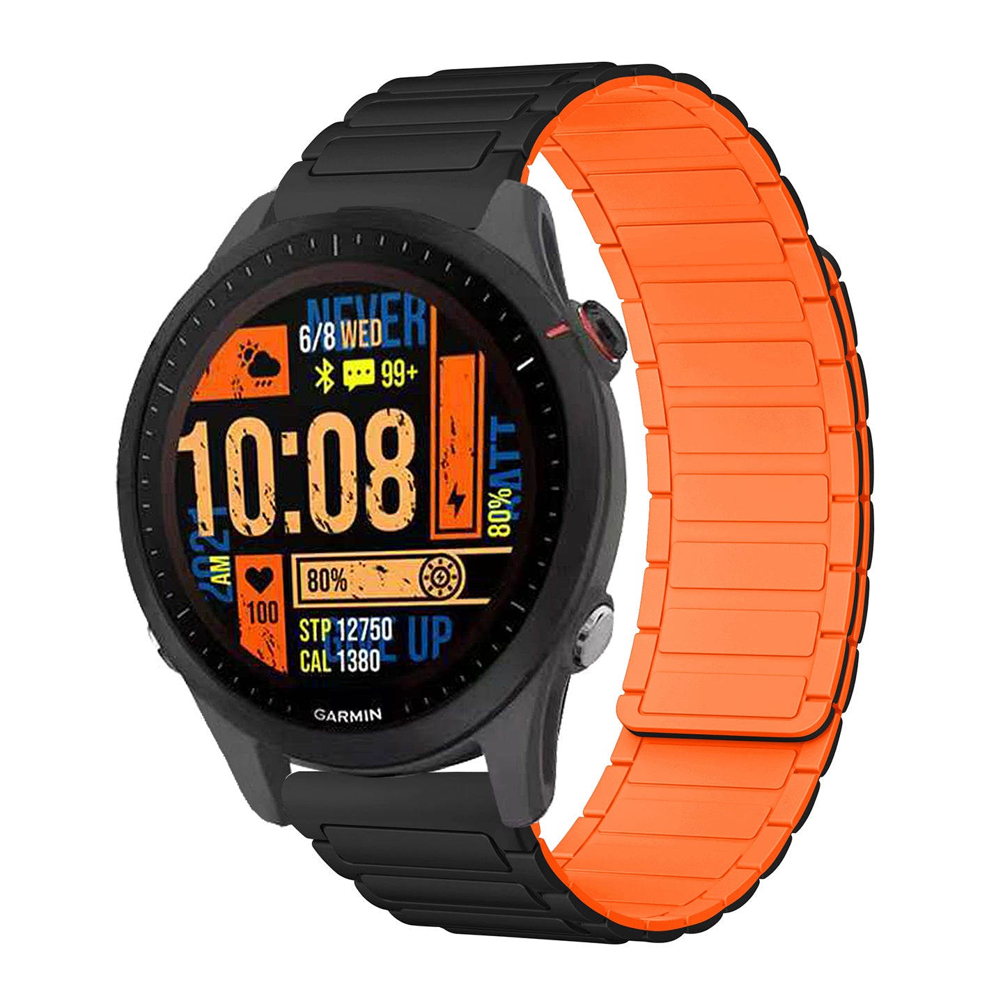 Silicone Magnetic Watch Band For Garmin Venu 3/Venu 2/Forerunner245/25 ...