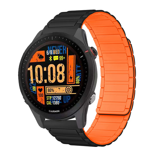 Silicone Magnetic Watch Band For Garmin Forerunner 245/255s/255//265M/Venu/Venu2