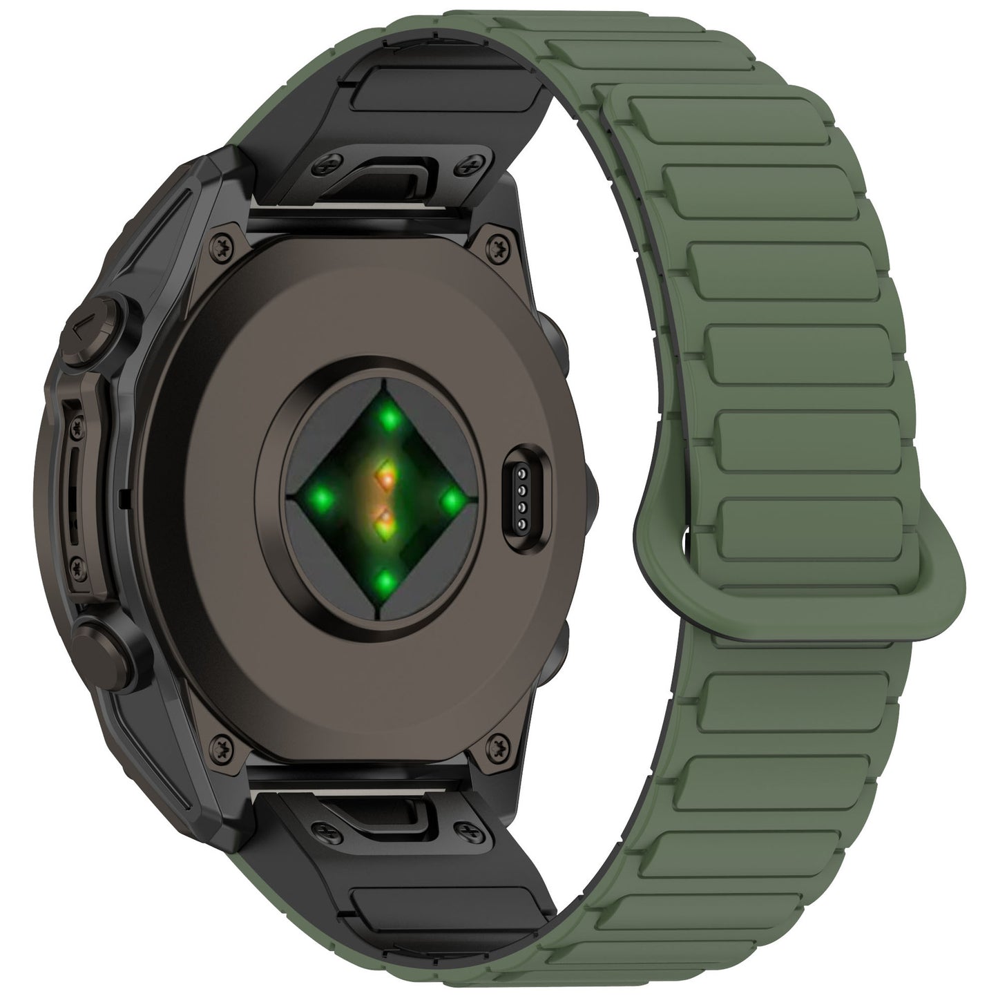 Silicone Magnetic Loop Band For Garmin Fenix 8 5X 6 Pro 6X 7 7X