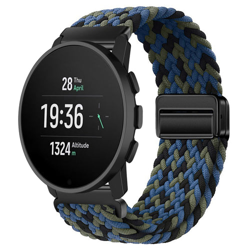 Magnetic Buckle Nylon Strap For Suunto -22mm