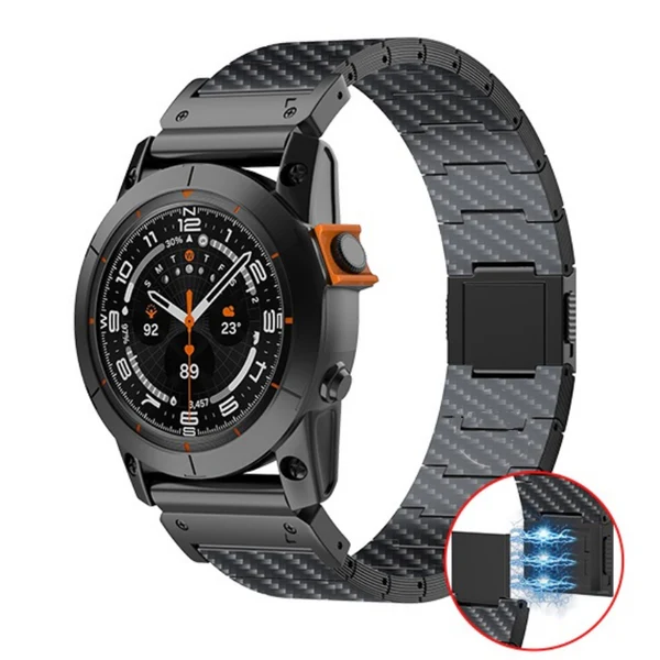 Carbon Fiber Band For Garmin Fenix 8 7X 6X Pro – Baool