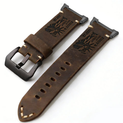 Vintage Leather Band For Samsung Galaxy Watch