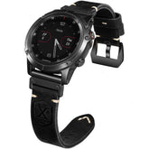 Vintage Leather QuickFit Strap For Garmin