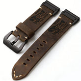 Vintage Leather QuickFit Strap For Garmin