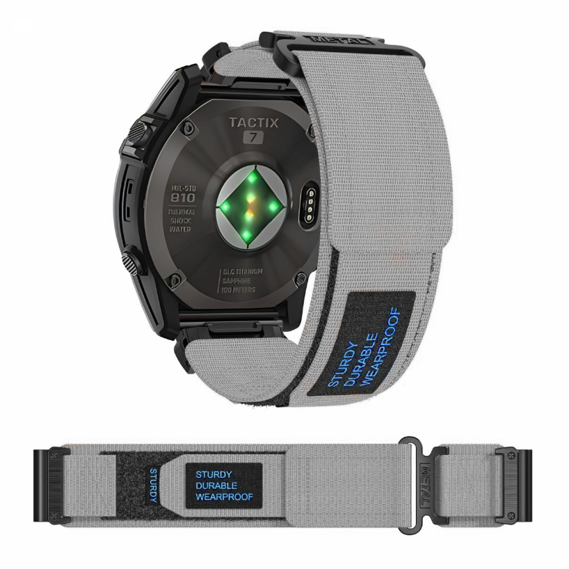 Nylon Canvas Loop Velcro Strap For Garmin
