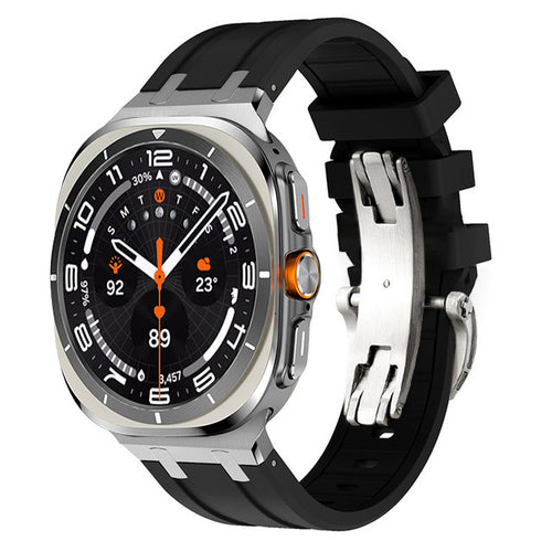 NEW AP Thick Silicone Band With Titanium Adapter For Samsung