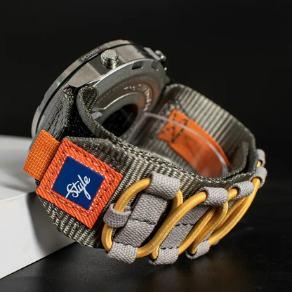 Designer Nylon Woven Band For Garmin-Lengthened Size