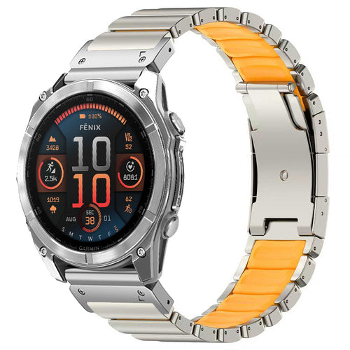 Titanium QuickFit Band +FKM For Garmin