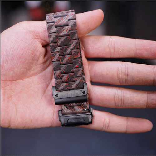 Carbon Fiber Band For Garmin Fenix 8 7X 6X Pro