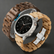 Natural Wood Watch Band For Garmin