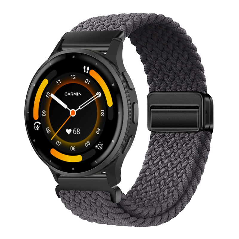 Magnetic Buckle Nylon Strap For Garmin Forerunner245/255s/255//265M/Venu/Venu2