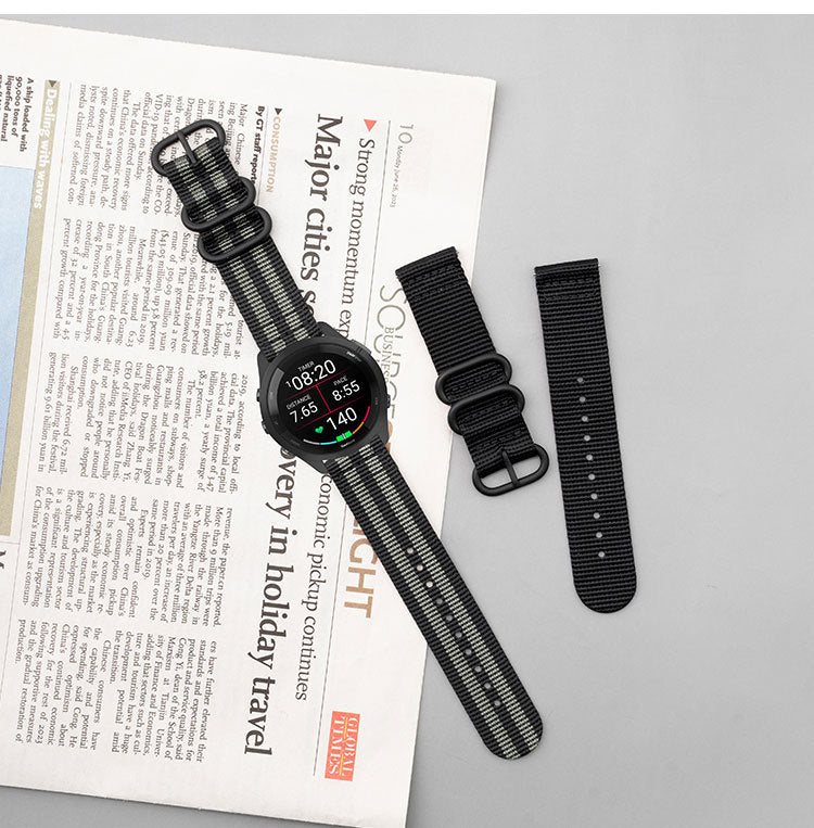 Oval Buckle Design Nylon straps For Garmin Venu 3/Venu 2/Forerunner245/255s/255//265