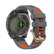 Two-tone stepped silicone strap for Garmin