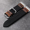 Oval Buckle Nylon + Leather Band For Garmin